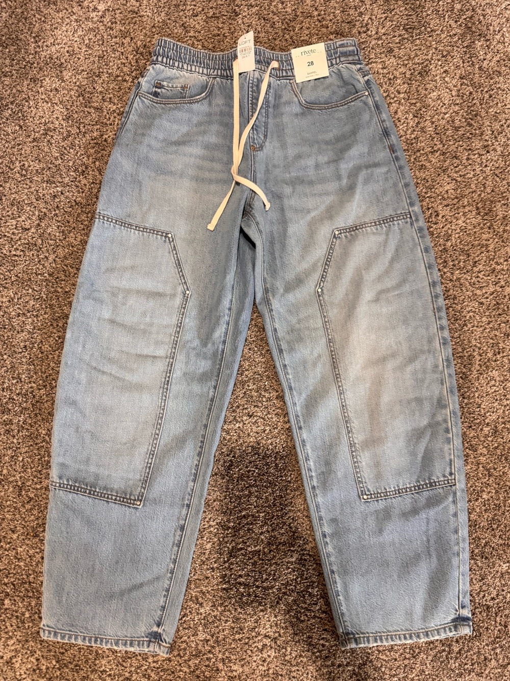 Loft Rivete barrel jeans. 28 6 tall